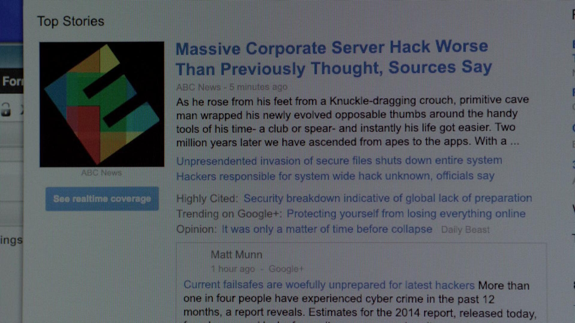 Mr. Robot (2015) - aesthetic film composition - frame 2